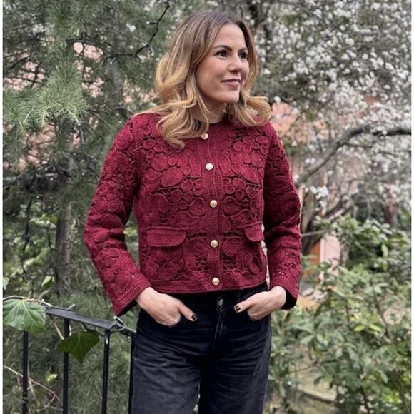 ZARA Embellished Cardigan NWT - Picture 1 of 8